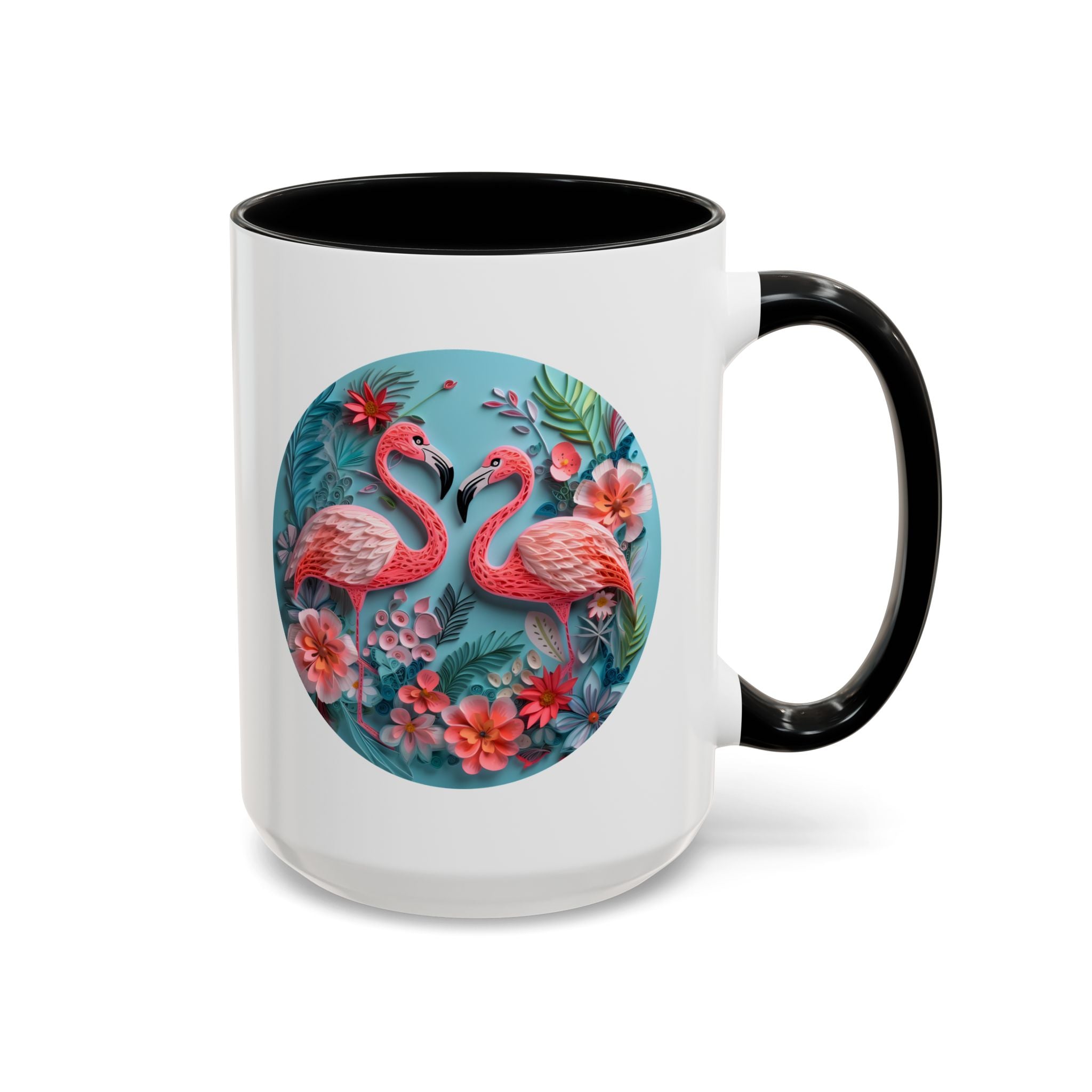 Flamingos, Paper Quilling Mug