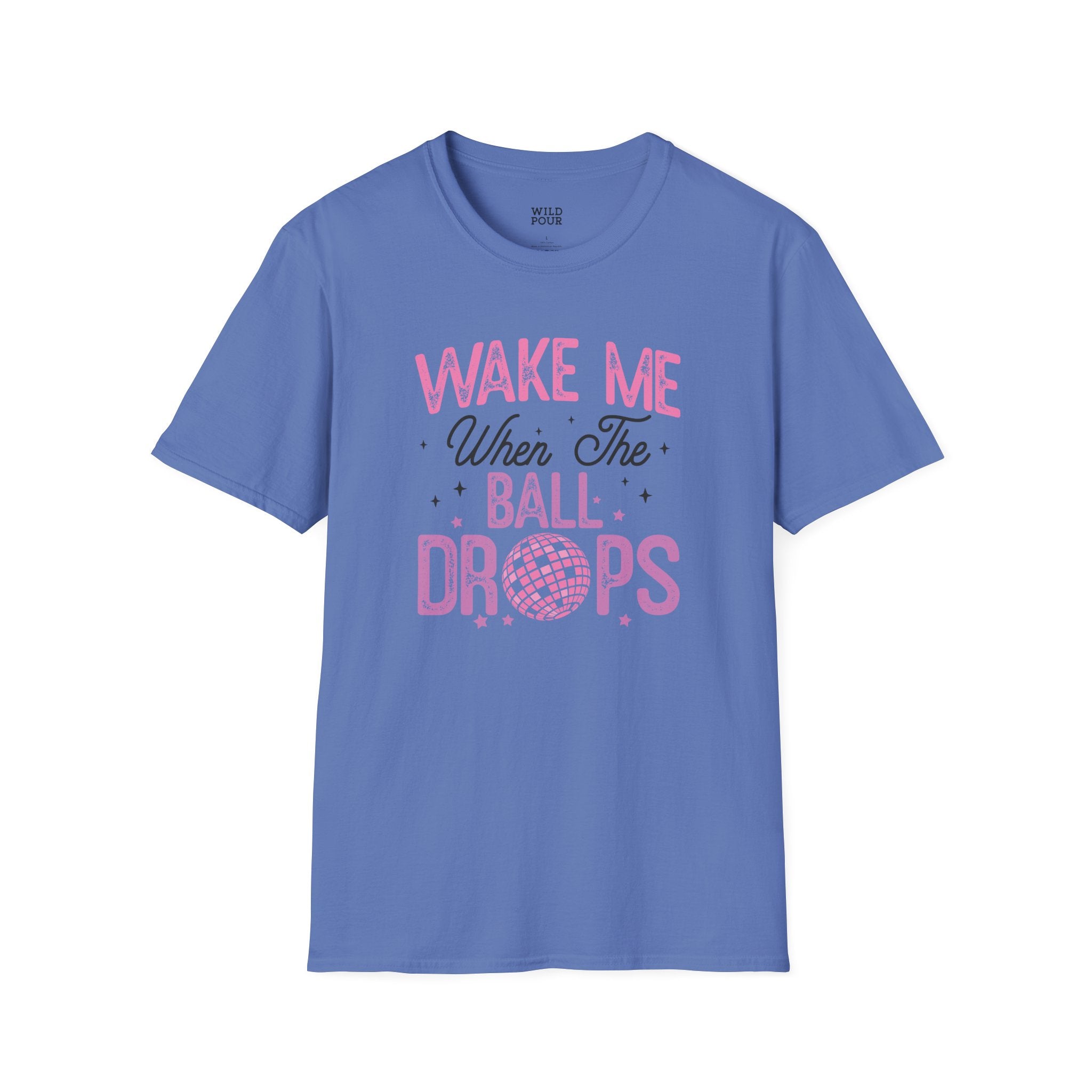 Wake Me When the Ball Drops Tee - S / Iris - Wild Pour