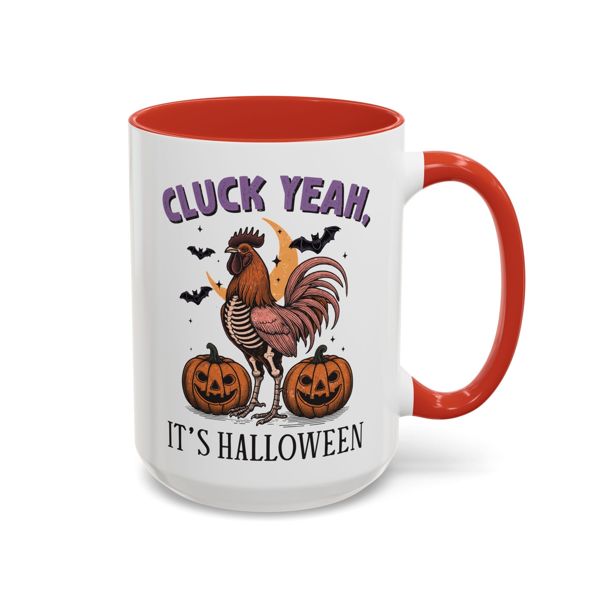 Cluck Yeah - Vintage Rooster Mug - 15oz / Red - Wild Pour