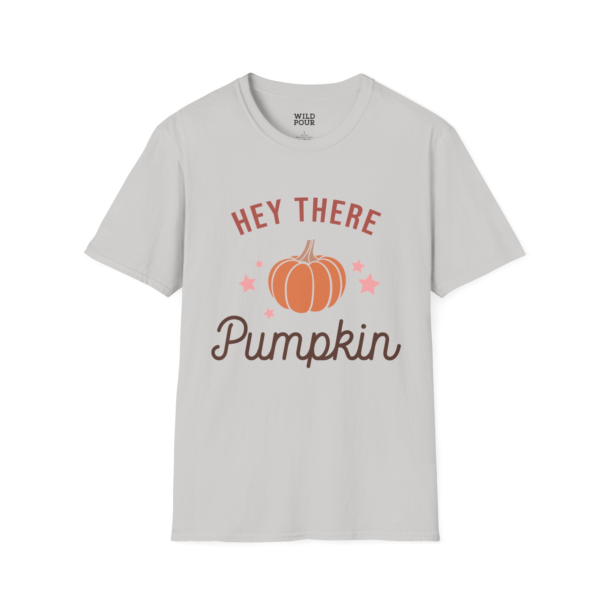 Hey There Pumpkin Tee - Ice Grey / S - Wild Pour