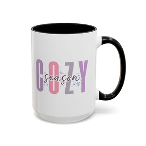 Cozy Season, Snowflake Mug - 15oz / Black - Wild Pour