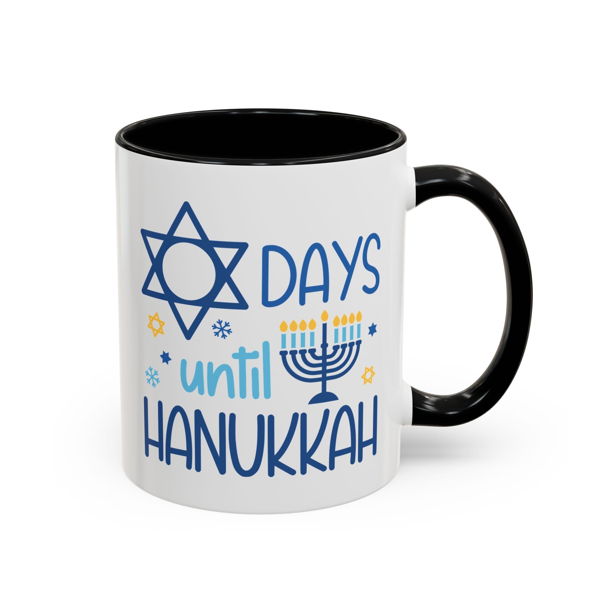 Days Until Hanukkah Mug - 11oz / Black - Wild Pour