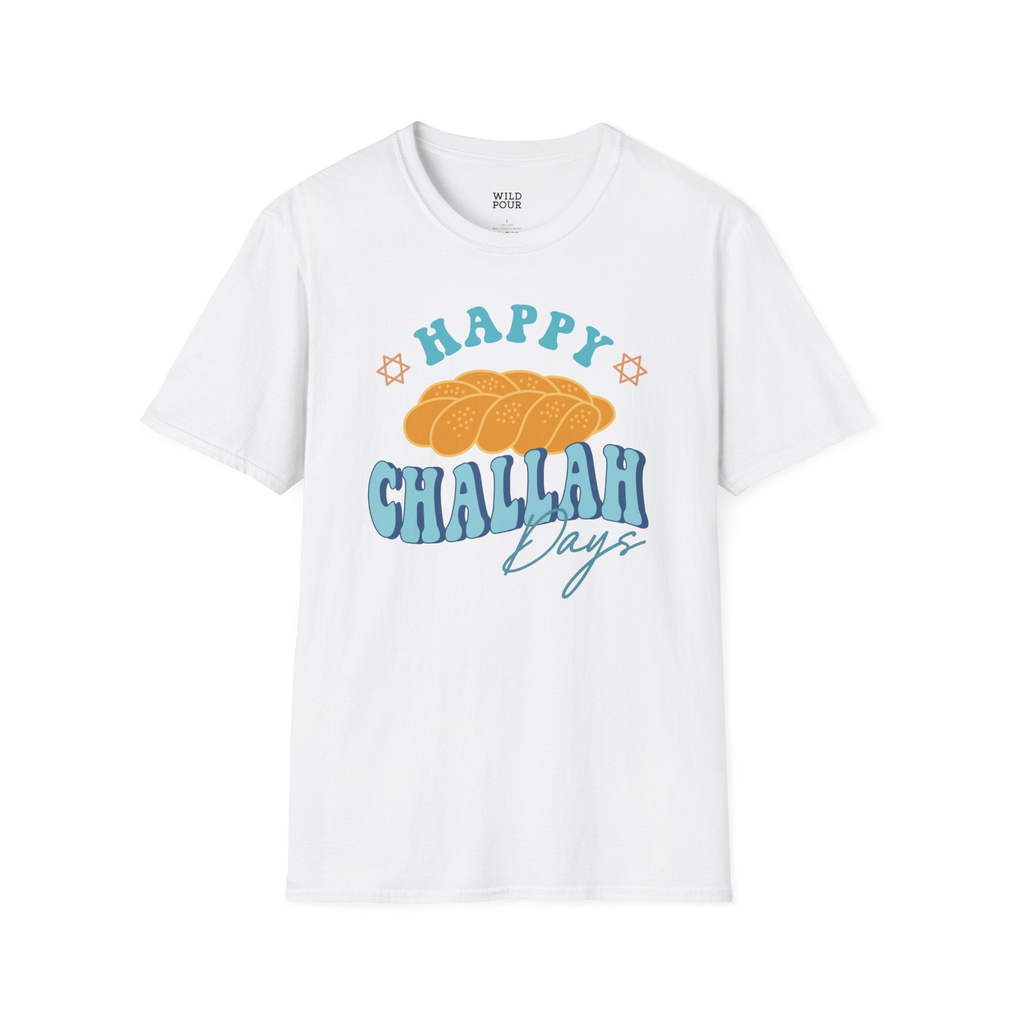 Happy Challah Days Tee - S / White - Wild Pour