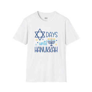 Days Until Hanukkah Tee - S / White - Wild Pour