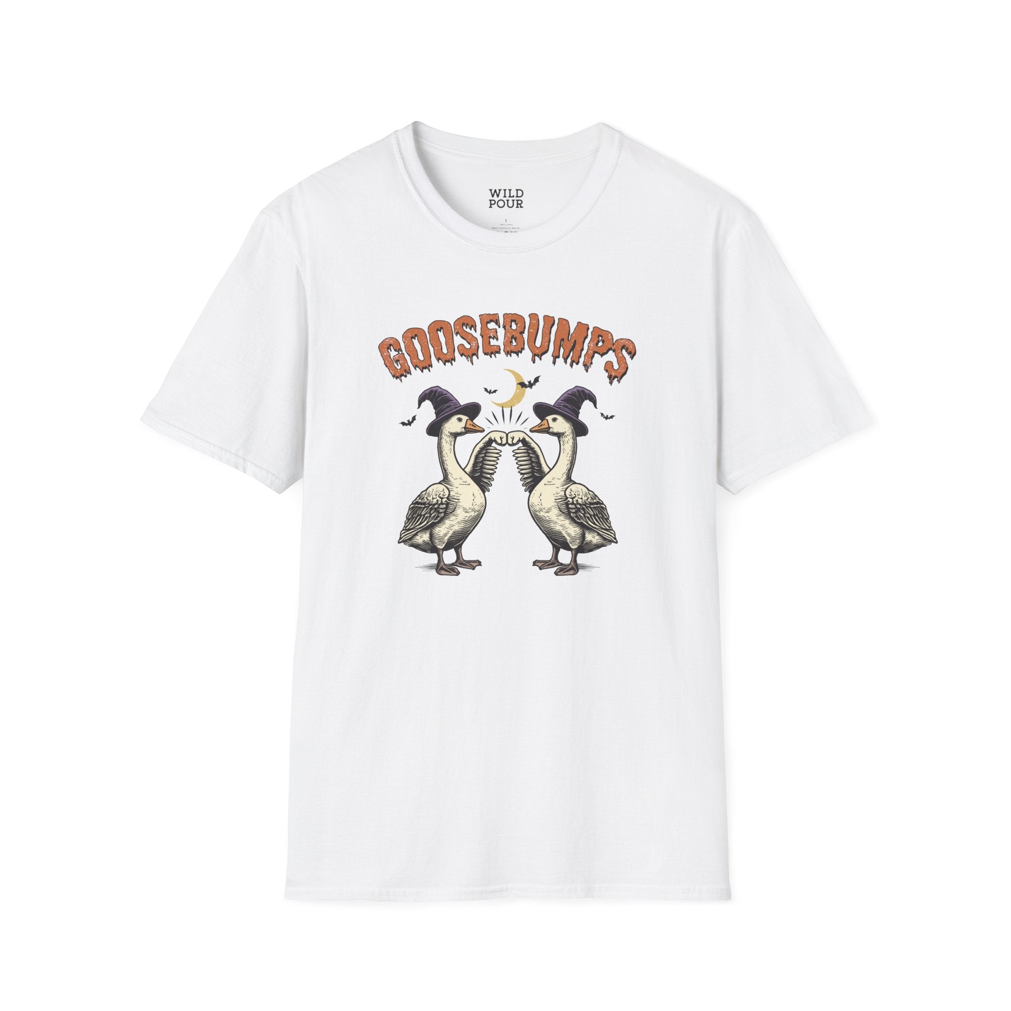 Goosebumps - Vintage Goose Tee - S / White - Wild Pour