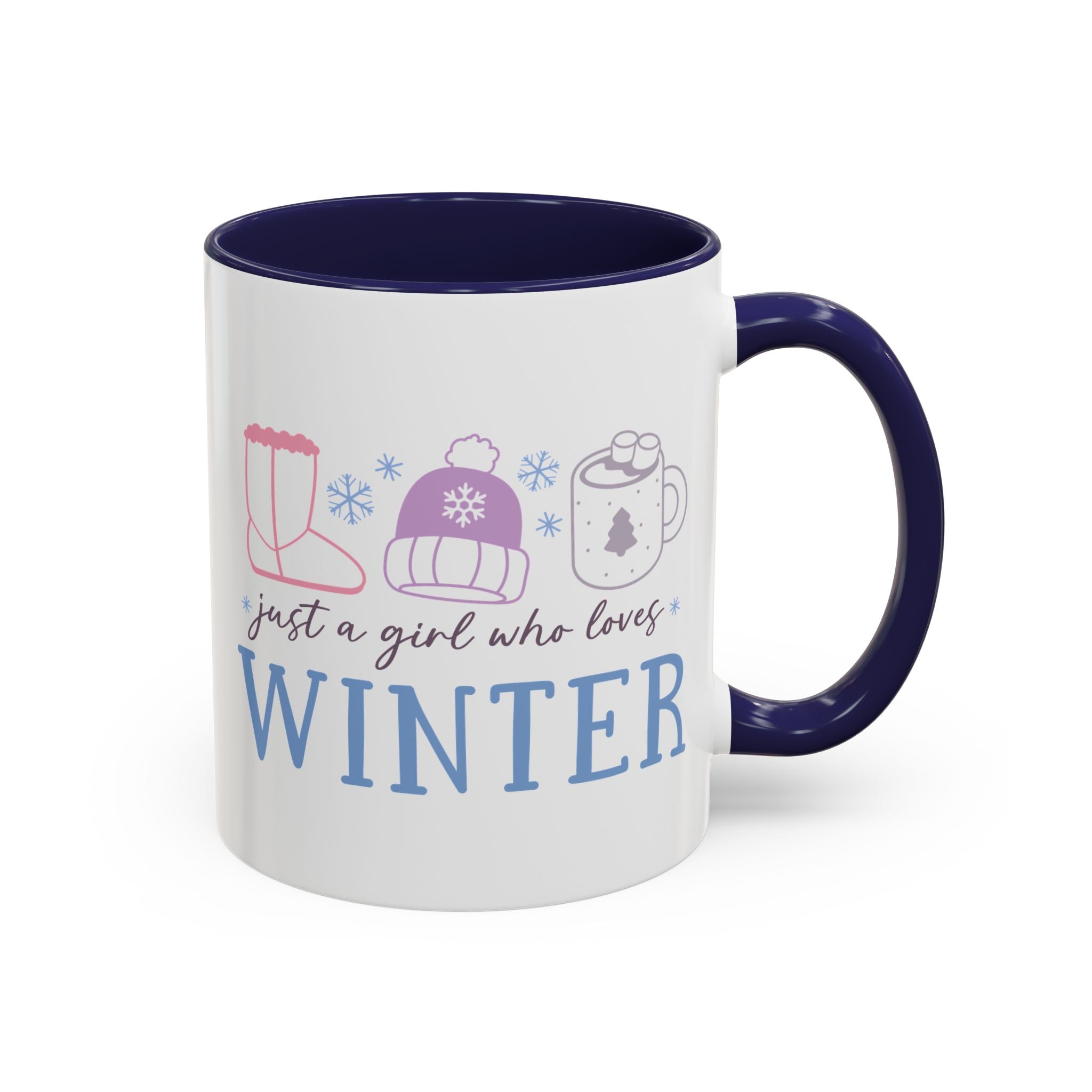 Just a Girl Who Loves Winter Mug - 11oz / Navy - Wild Pour