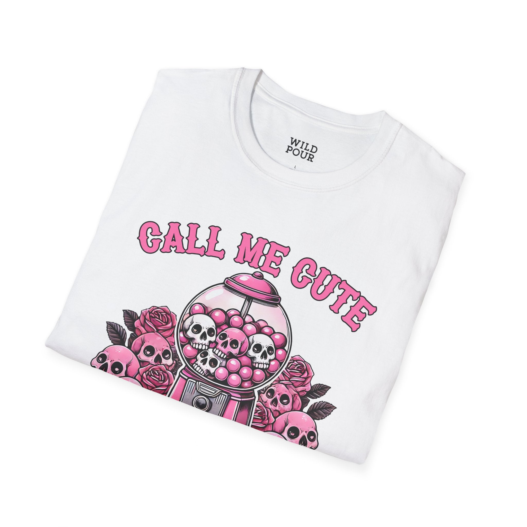 Call Me Cute and Give Me Candy Tee - Wild Pour