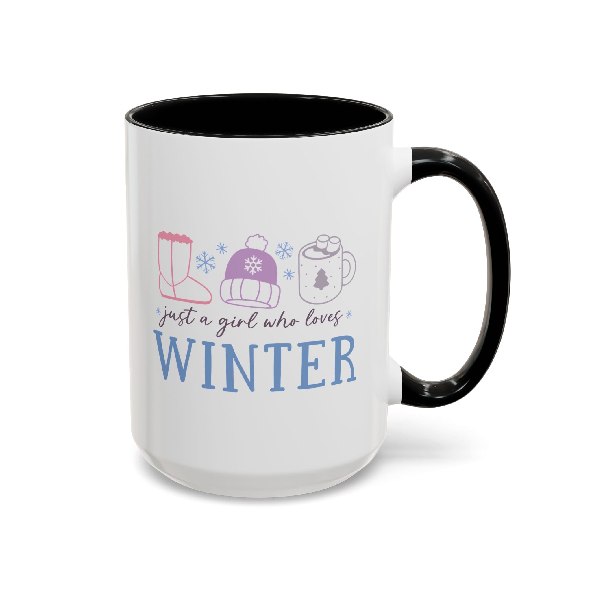 Just a Girl Who Loves Winter Mug - 15oz / Black - Wild Pour