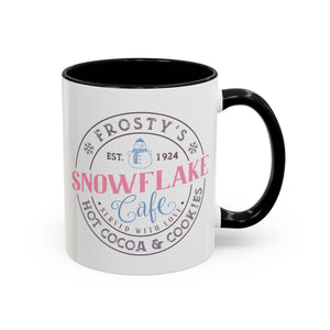 Frosty's Snowflake Cafe, Snowman Mug - 11oz / Black - Wild Pour