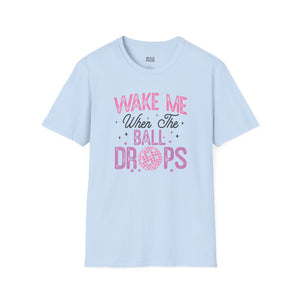 Wake Me When the Ball Drops Tee - S / Light Blue - Wild Pour