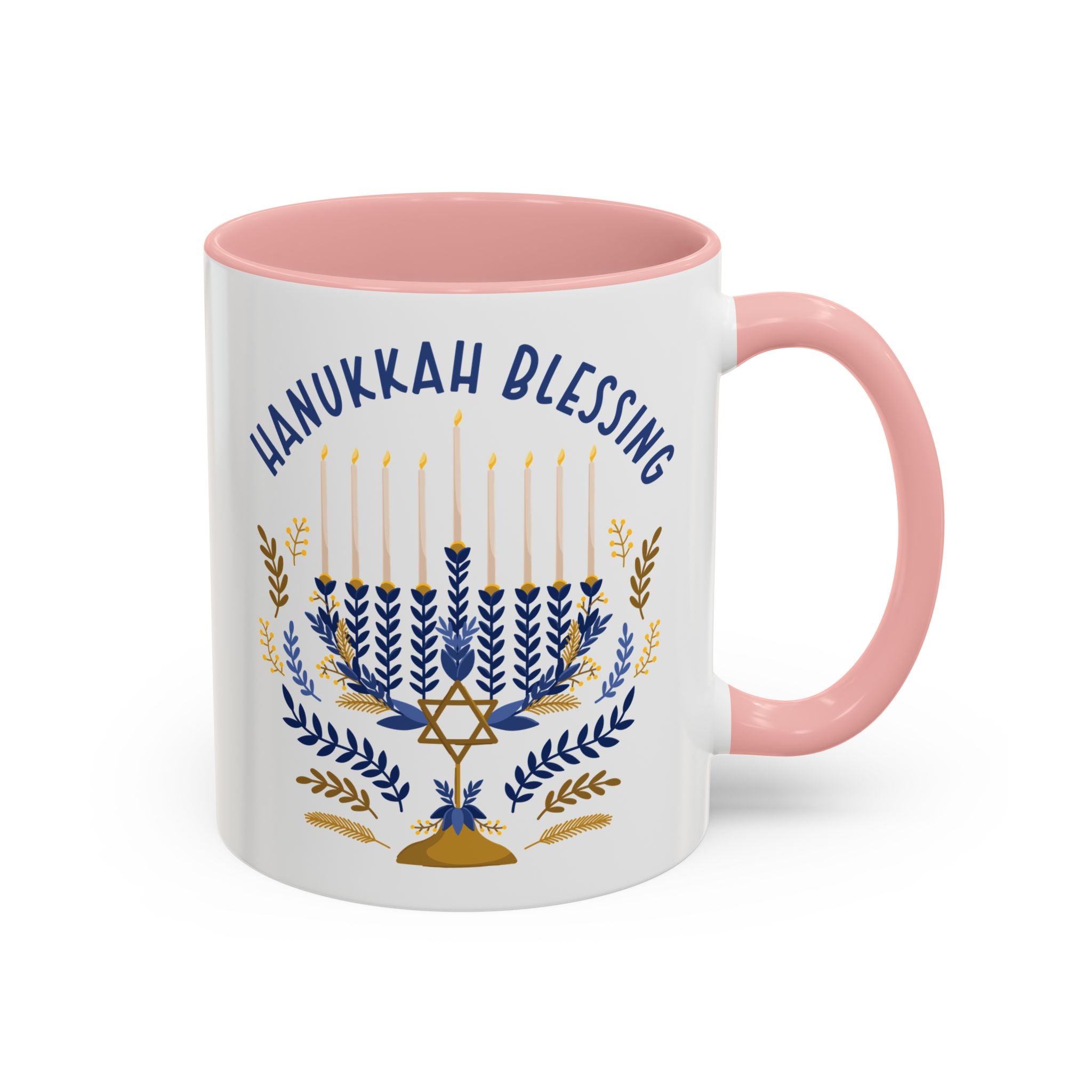 Hanukkah Blessings Mug - 11oz / Pink - Wild Pour