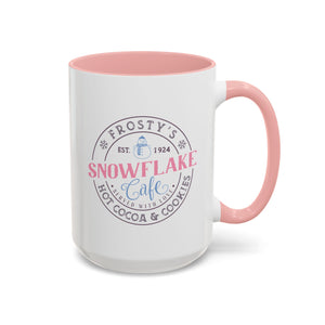 Frosty's Snowflake Cafe, Snowman Mug - 15oz / Pink - Wild Pour