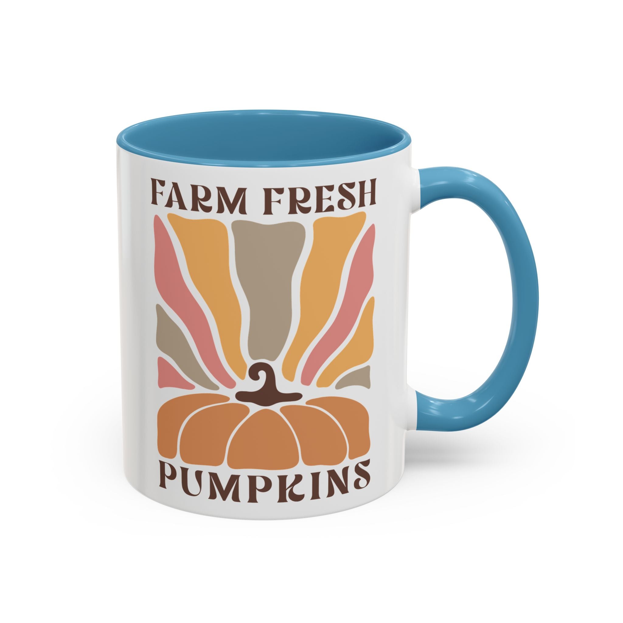 Farm Fresh Pumpkins Mug - 11oz / Light Blue - Wild Pour