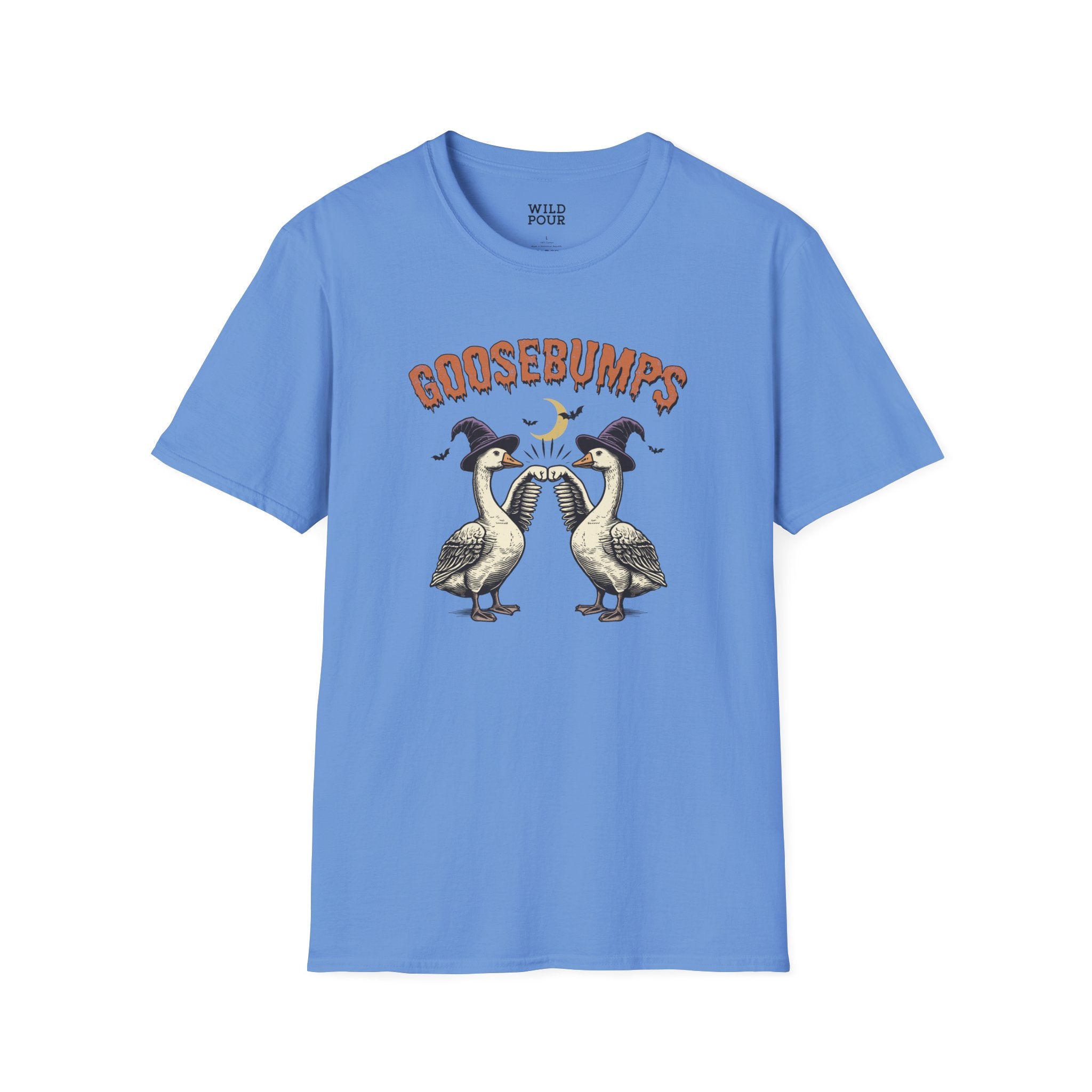 Goosebumps - Vintage Goose Tee - S / Carolina Blue - Wild Pour