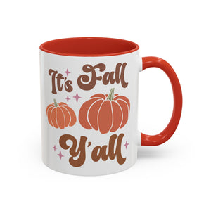 It's Fall Y'all, Autumn Mug - 11oz / Red - Wild Pour