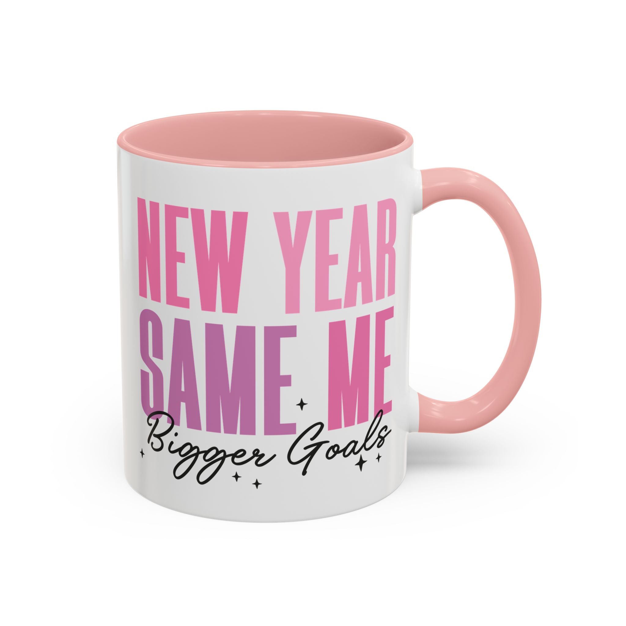 New Year, Same Me, Bigger Goals Mug - 11oz / Pink - Wild Pour