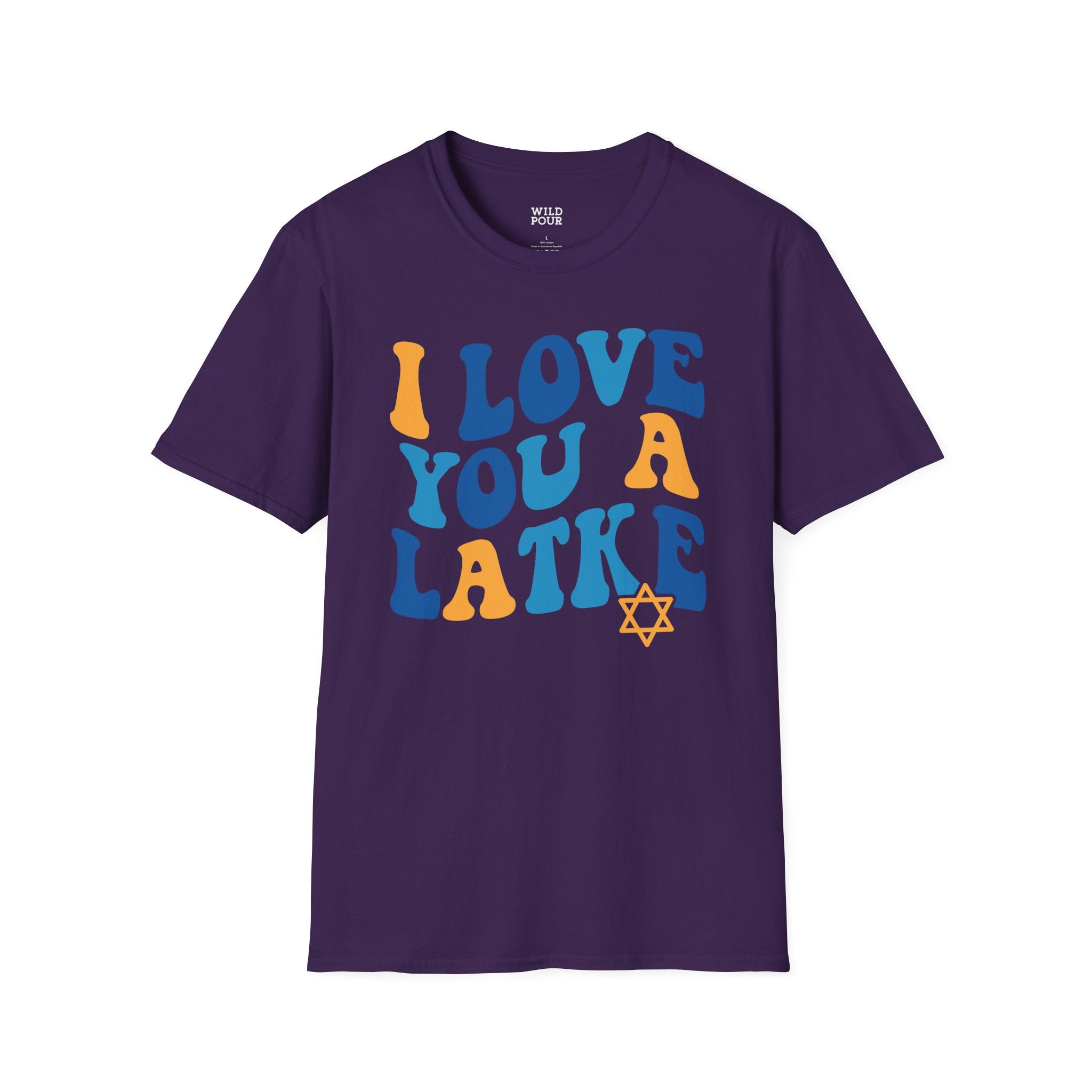 I Love You a Latke Tee - S / Purple - Wild Pour