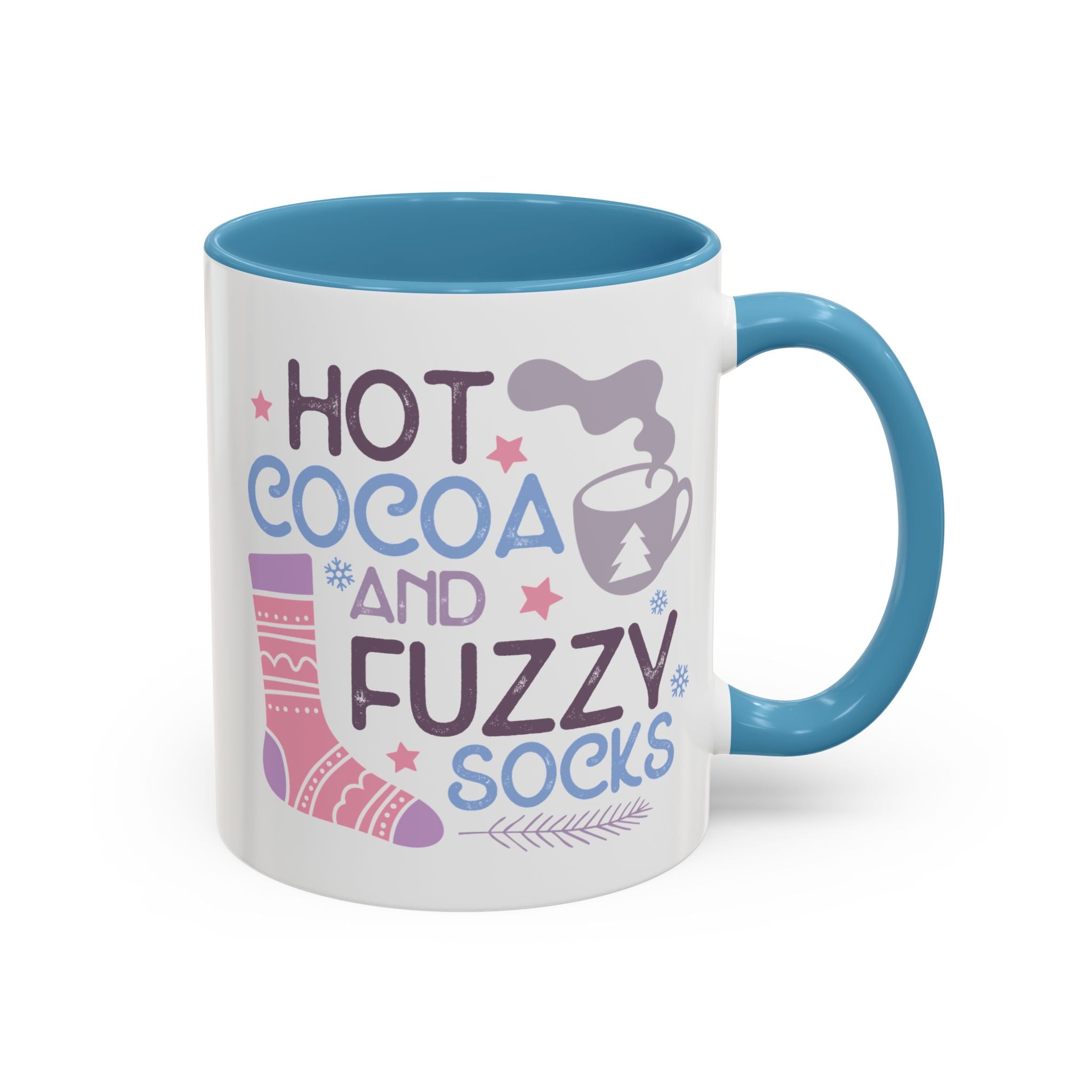 Hot Cocoa and Fuzzy Socks Mug - 11oz / Light Blue - Wild Pour