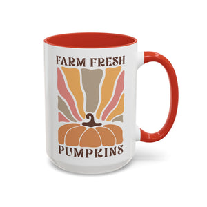 Farm Fresh Pumpkins Mug - 15oz / Red - Wild Pour