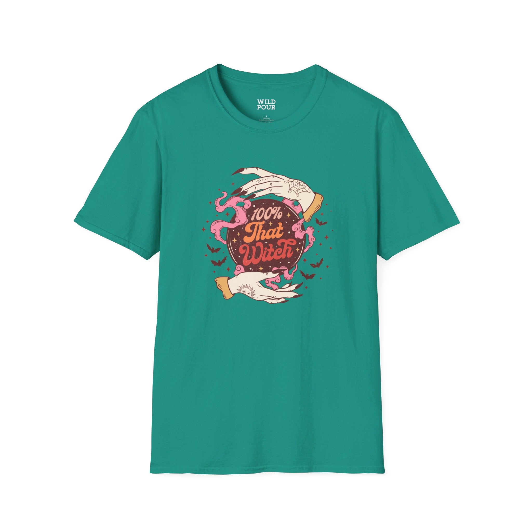 100% That Witch Tee - S / Jade Dome - Wild Pour