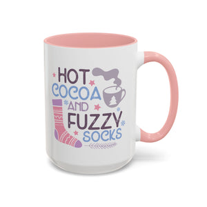 Hot Cocoa and Fuzzy Socks Mug - 15oz / Pink - Wild Pour