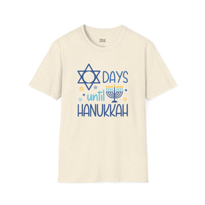 Days Until Hanukkah Tee - S / Natural - Wild Pour