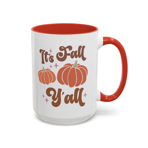 It's Fall Y'all, Autumn Mug - 15oz / Red - Wild Pour