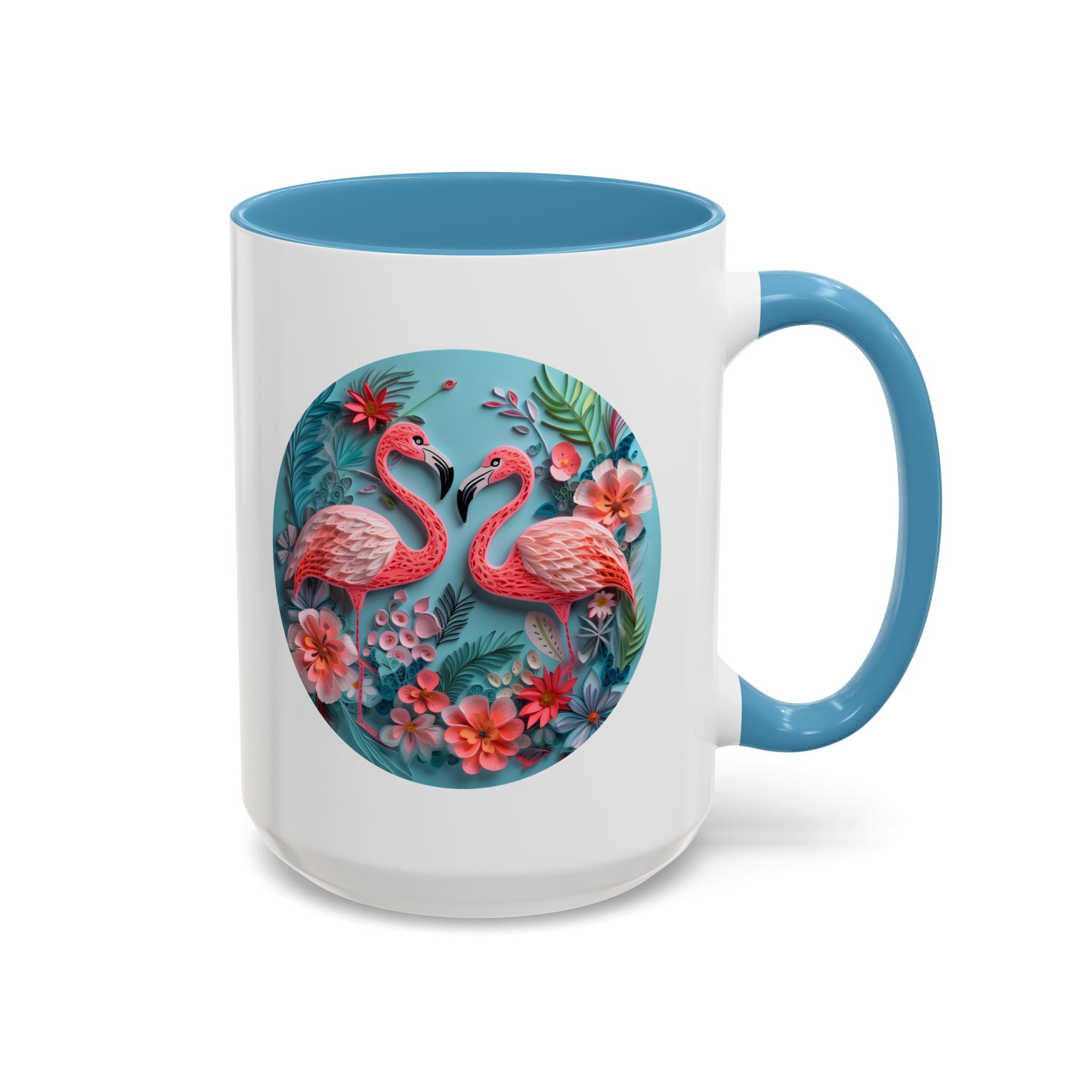 Flamingos, Paper Quilling Mug