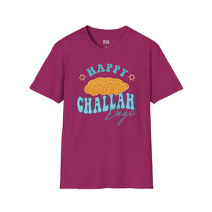 Happy Challah Days Tee - S / Antique Heliconia - Wild Pour