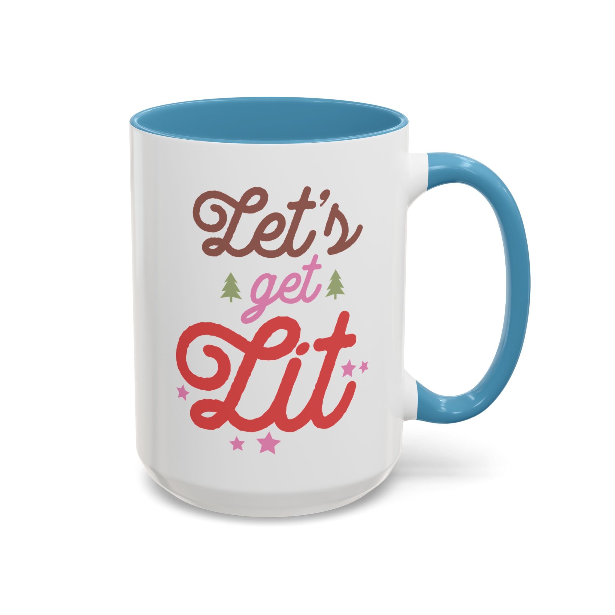 Let's Get Lit, Winter Mug - 15oz / Light Blue - Wild Pour