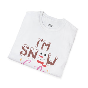 I'm Snow Cute, Snowman Tee - Wild Pour