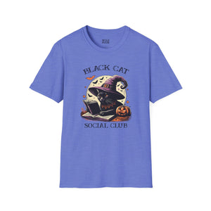 Black Cat Social Club Tee - Heather Royal / S - Wild Pour