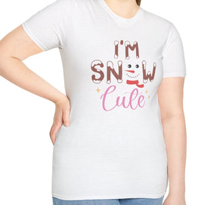 I'm Snow Cute, Snowman Tee - Wild Pour