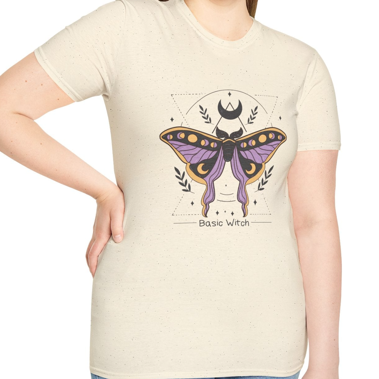 Basic Witch, Celestial Moth Tee - Wild Pour