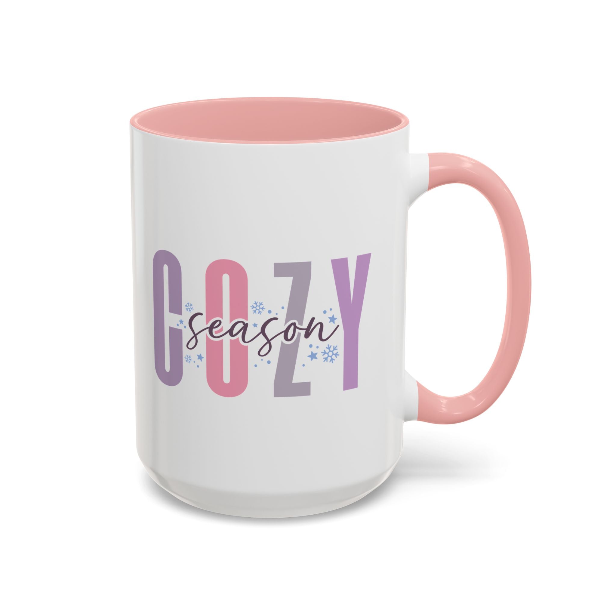 Cozy Season, Snowflake Mug - 15oz / Pink - Wild Pour