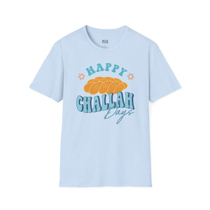 Happy Challah Days Tee - S / Light Blue - Wild Pour