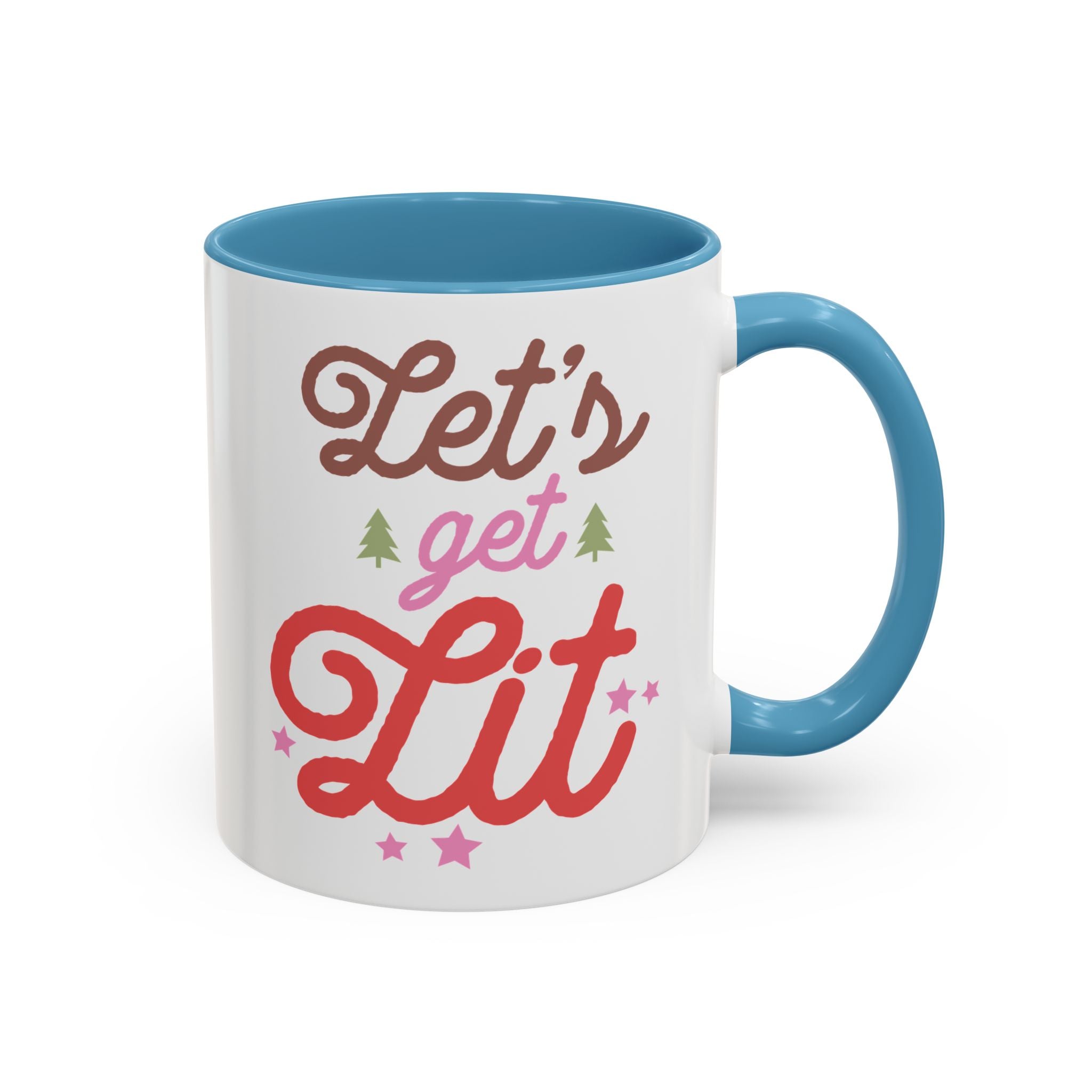 Let's Get Lit, Winter Mug - 11oz / Light Blue - Wild Pour