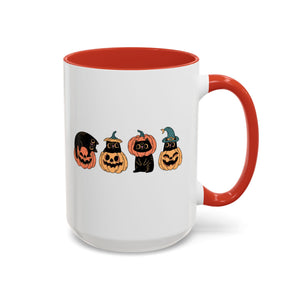 Black Cats and Pumpkins Mug - 15oz / Red - Wild Pour