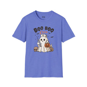 Boo Boo Crew Tee - Heather Royal / S - Wild Pour