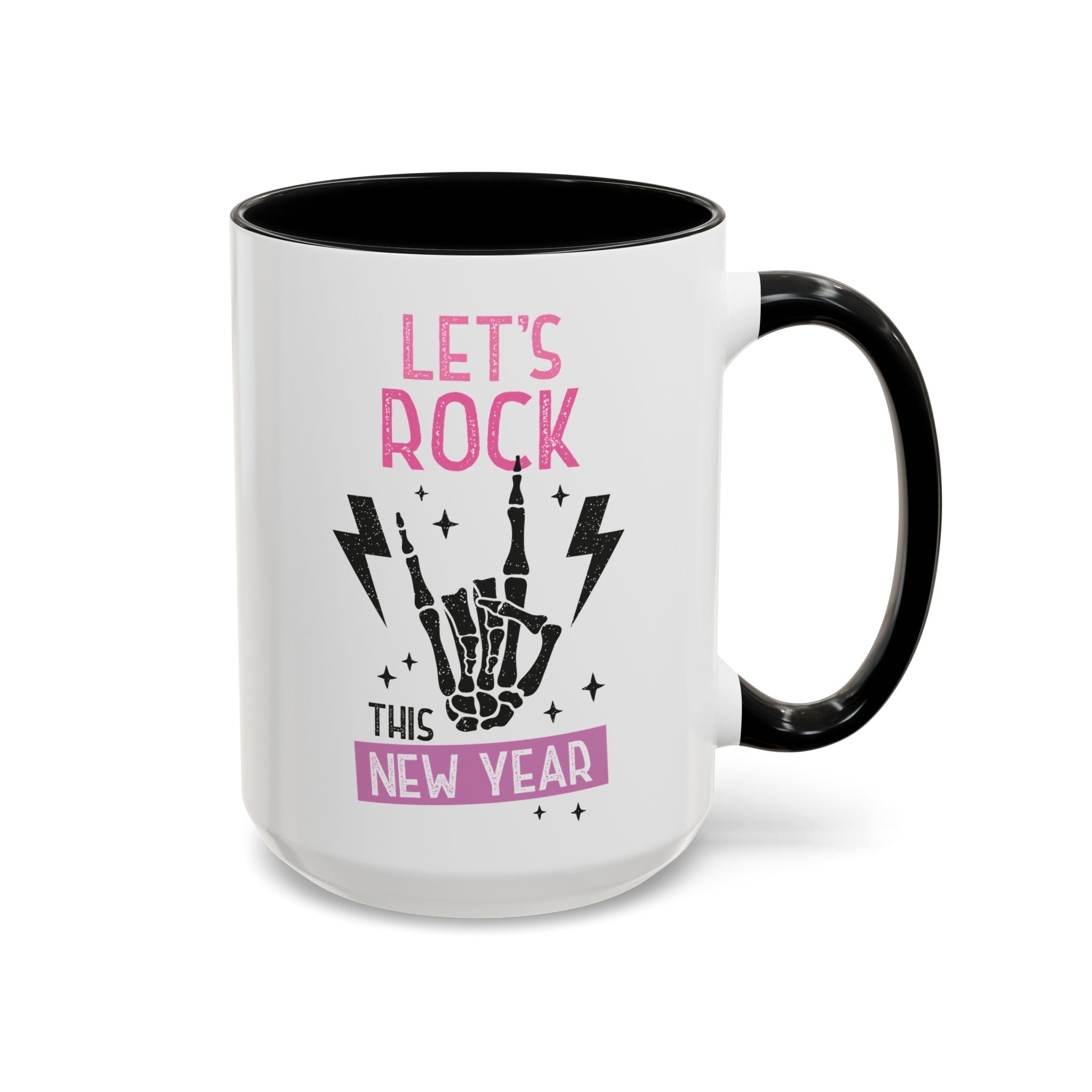 Let's Rock This New Year Mug - 15oz / Black - Wild Pour