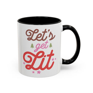 Let's Get Lit, Winter Mug - 11oz / Black - Wild Pour