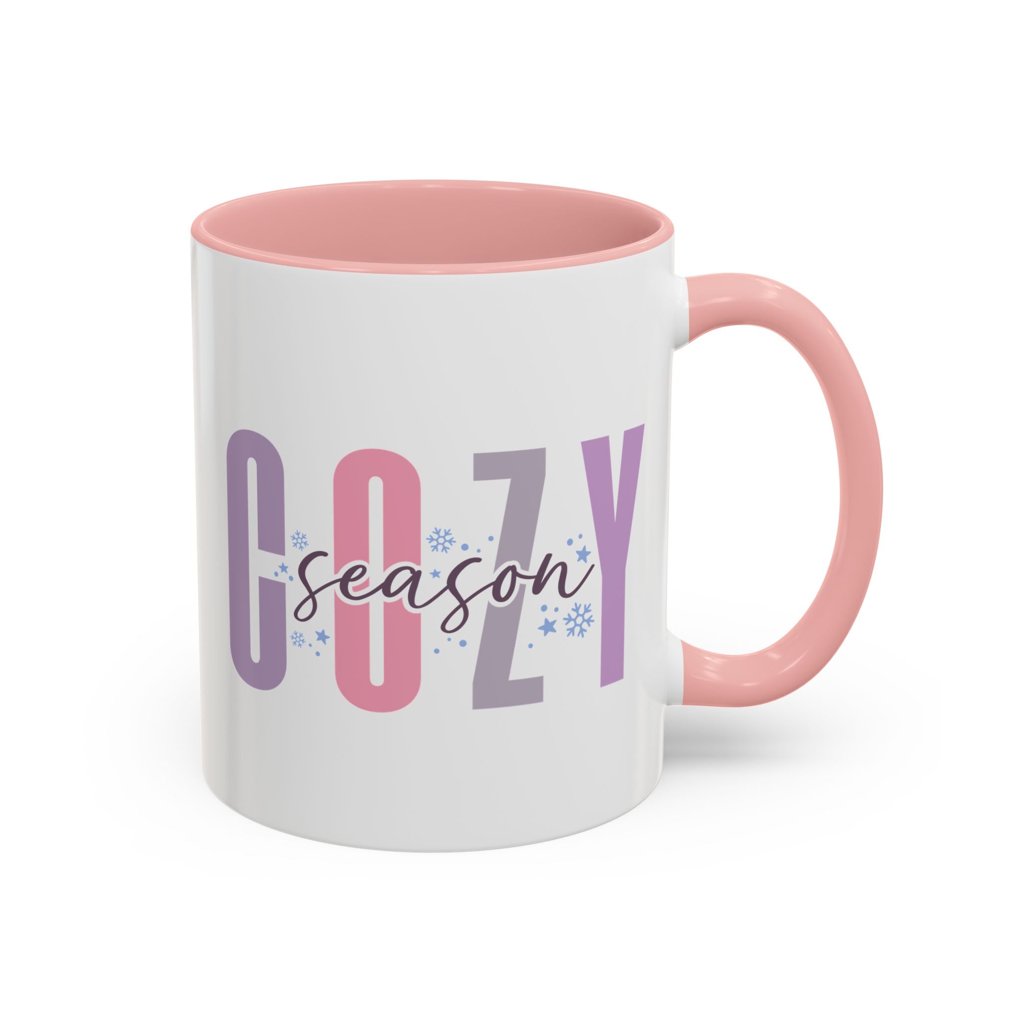 Cozy Season, Snowflake Mug - 11oz / Pink - Wild Pour