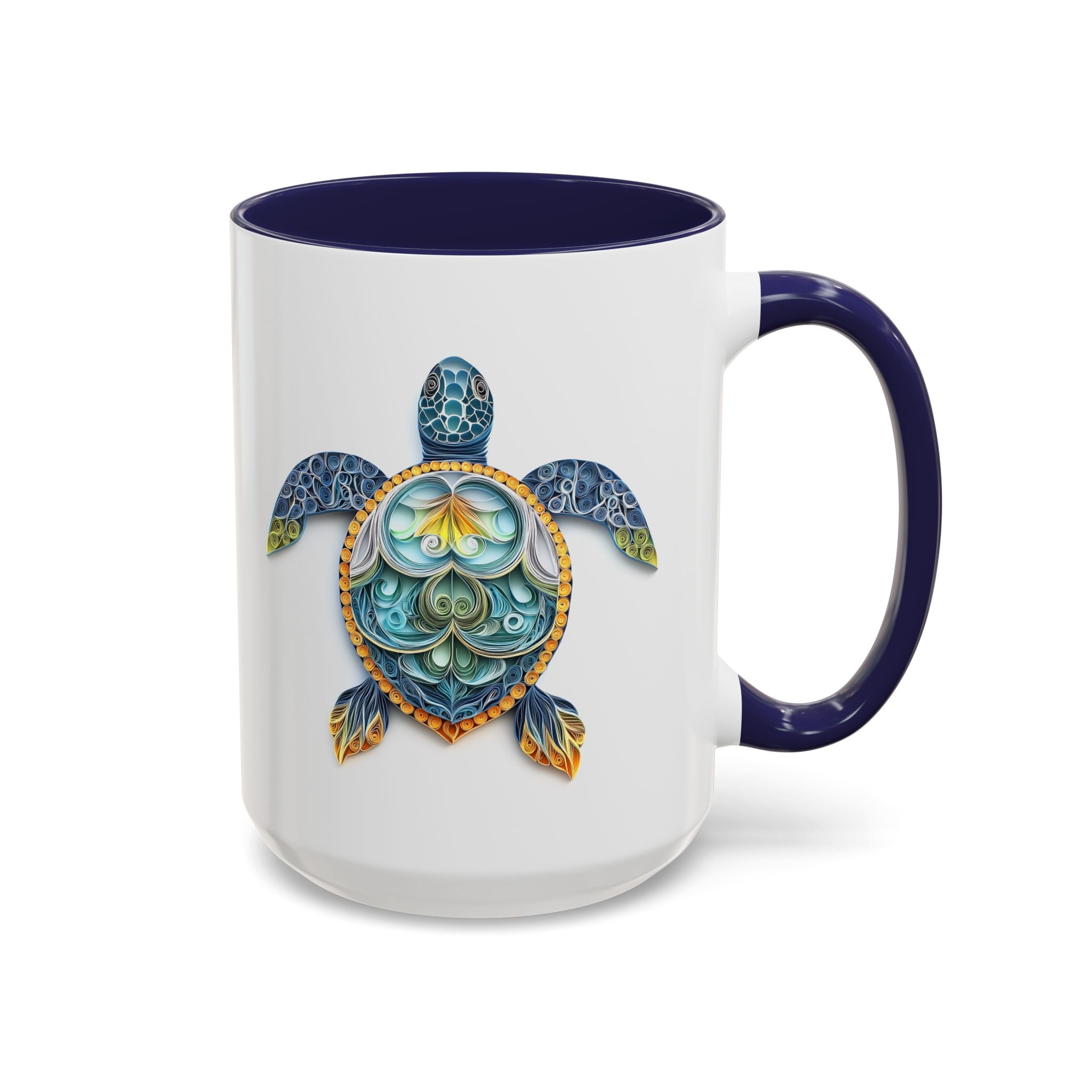 Sea Turtle, Paper Quilling Mug