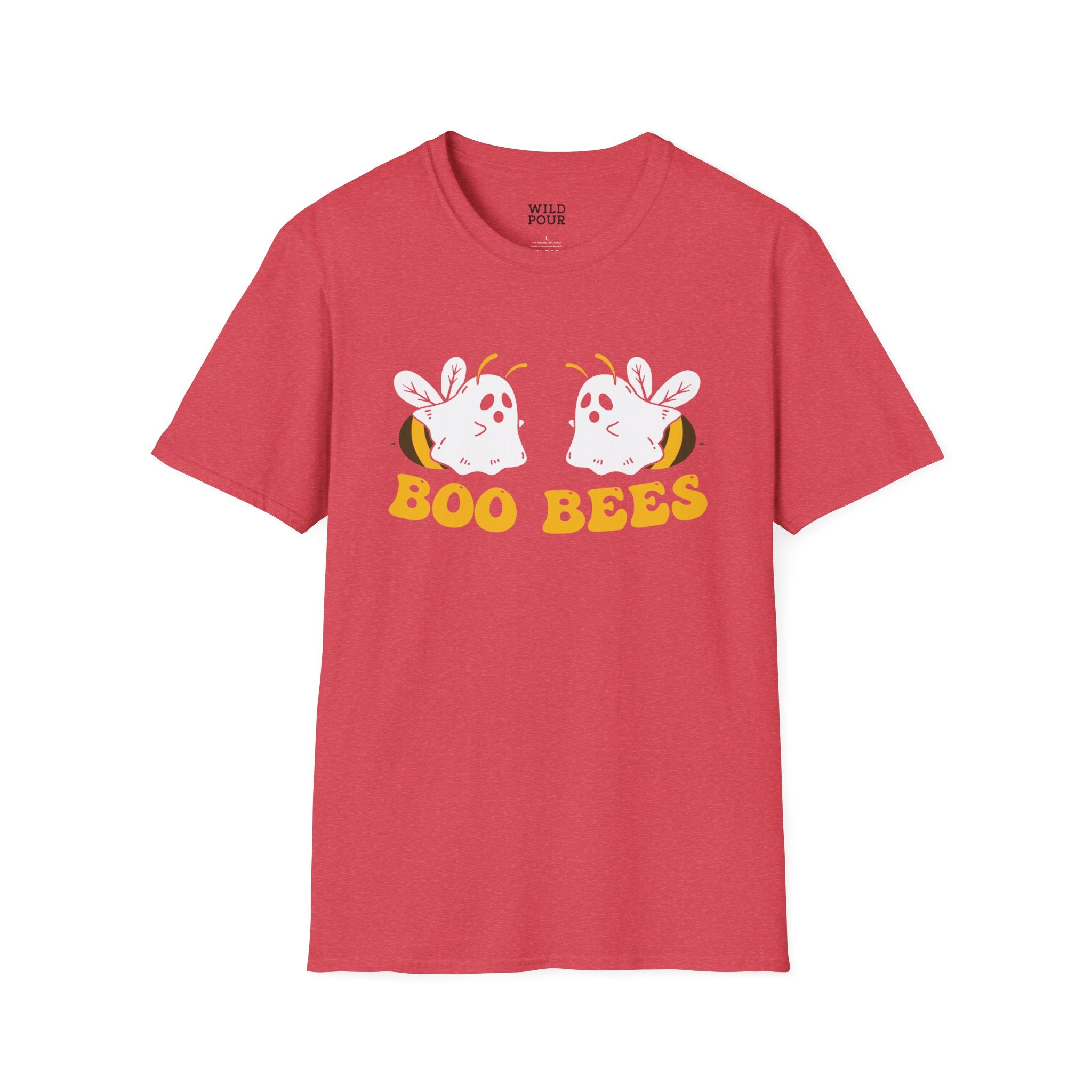 Boo Bees Tee - Heather Red / S - Wild Pour