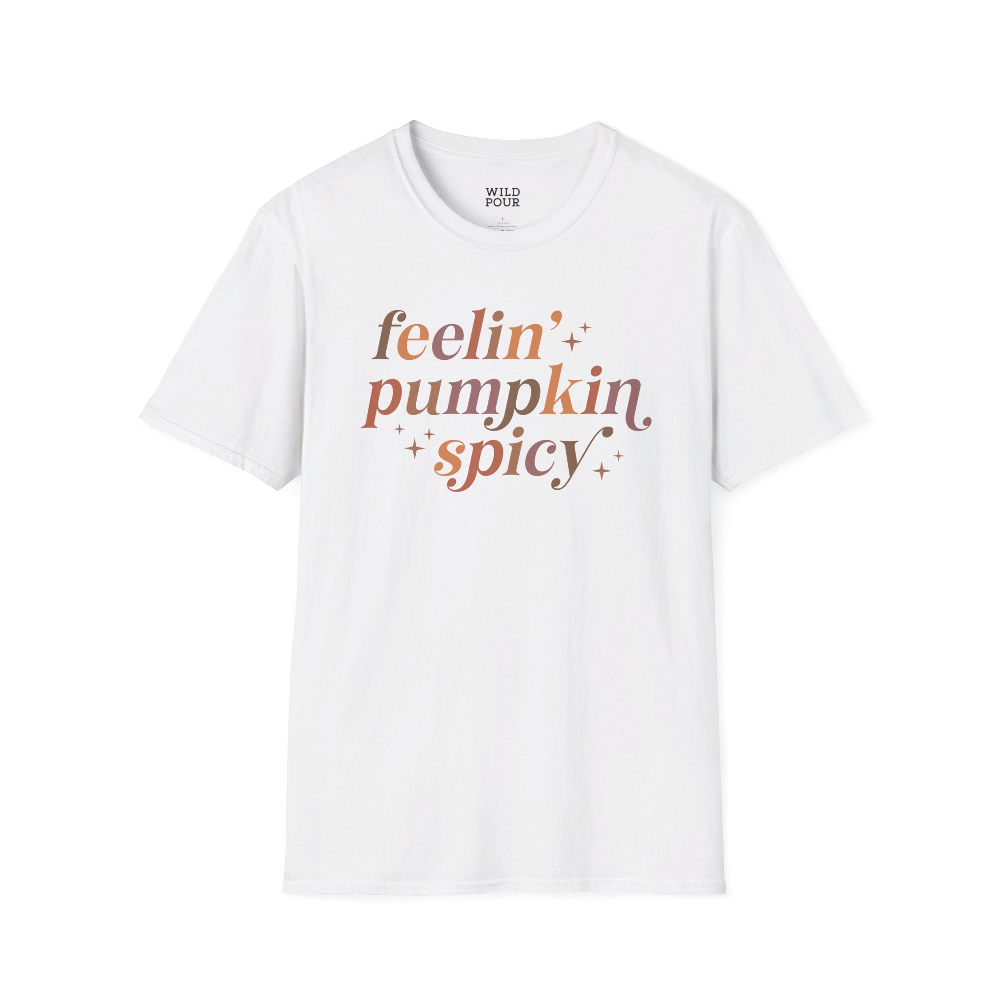 Feelin' Pumpkin Spicy Tee - S / White - Wild Pour