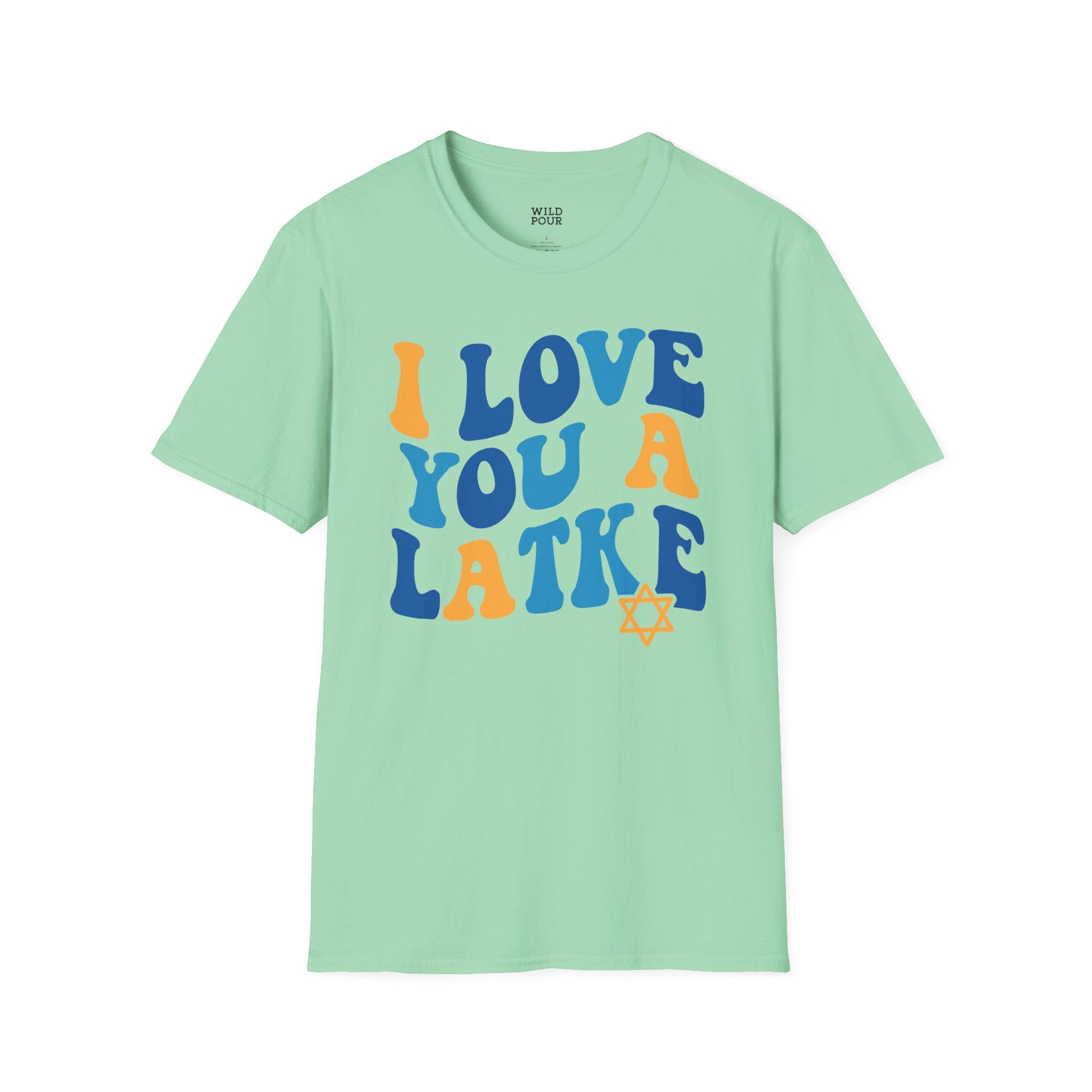 I Love You a Latke Tee - S / Mint Green - Wild Pour