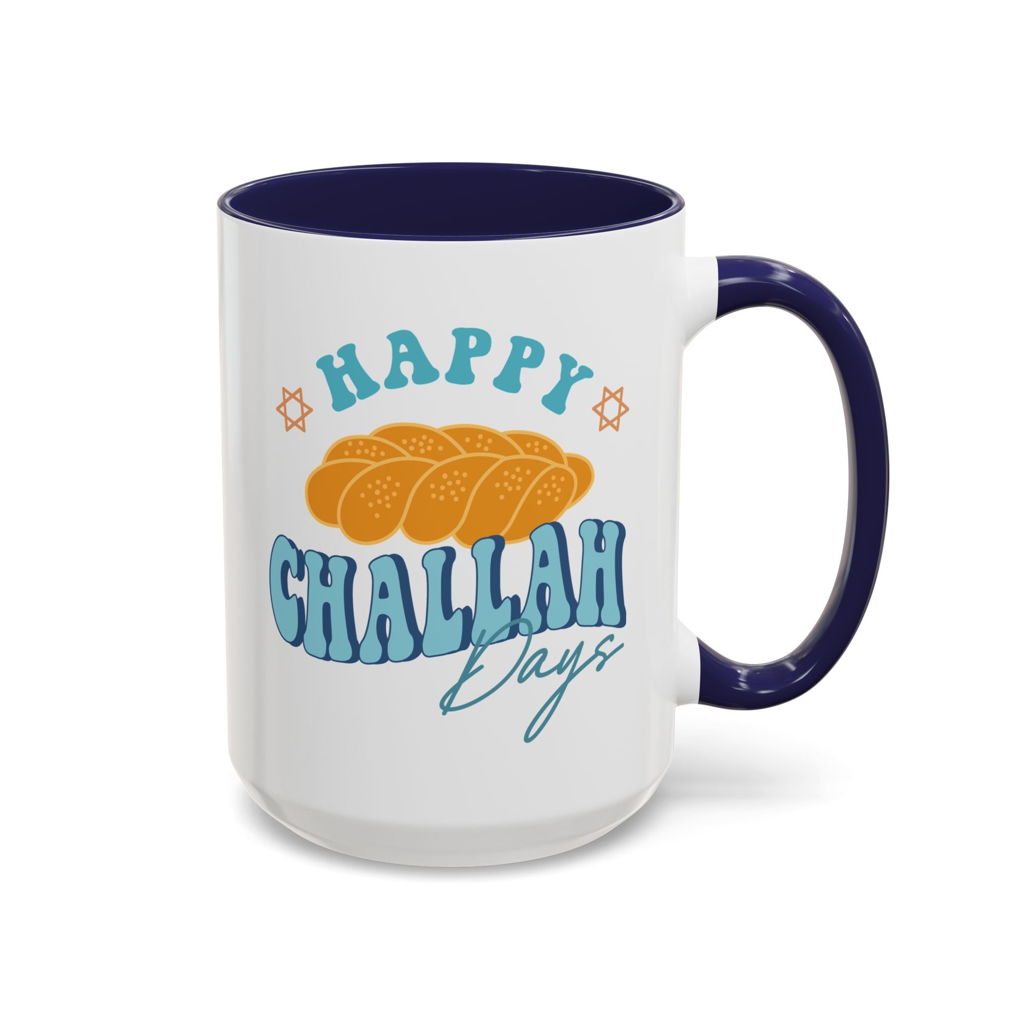 Happy Challah Days Mug - 15oz / Navy - Wild Pour