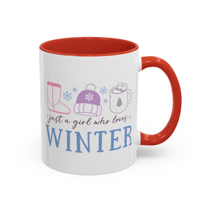 Just a Girl Who Loves Winter Mug - 11oz / Red - Wild Pour