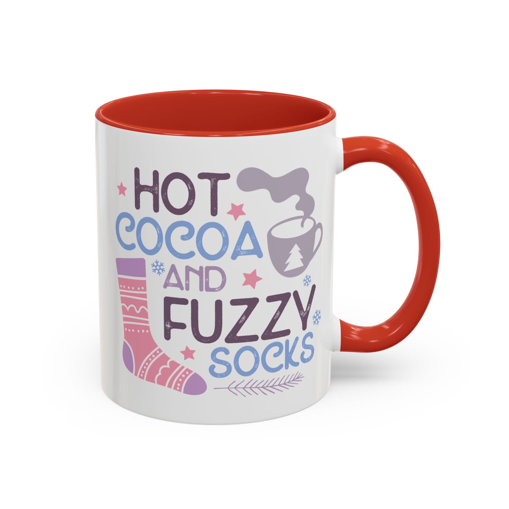 Hot Cocoa and Fuzzy Socks Mug - 11oz / Red - Wild Pour