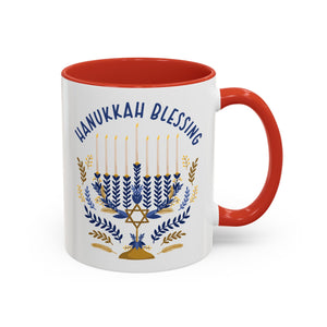 Hanukkah Blessings Mug - 11oz / Red - Wild Pour